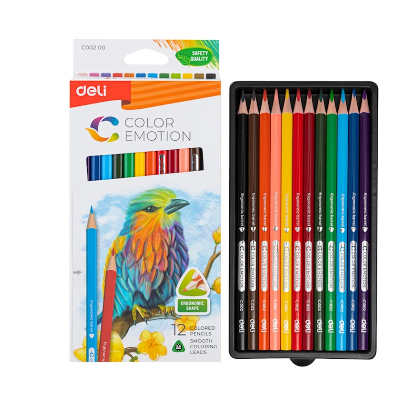 Набор цветных карандашей Deli Color Emotion C00200, 12 шт