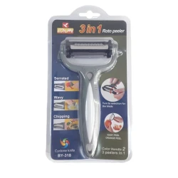 Фрукто-овощечистка K471-3, серая, 16 см Фрукто-овощечистка K471-3, серая, 16 см