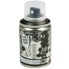 Akril sprey-boya Pebeo Decospray Black mat, qara, 100 ml