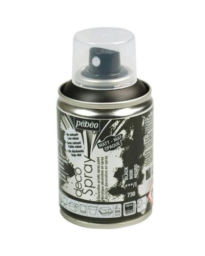 Akril sprey-boya Pebeo Decospray Black mat, qara, 100 ml