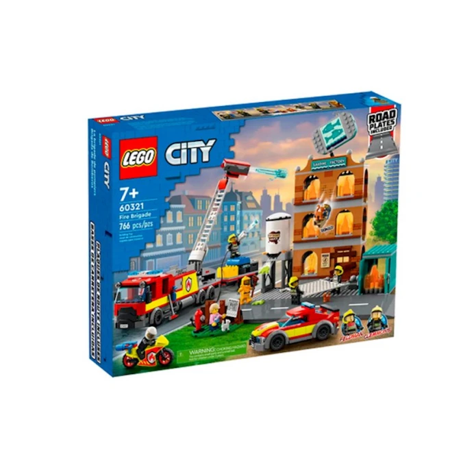 Конструктор LEGO City Пожарная бригада 60321, 7+ лет, 766 элементов