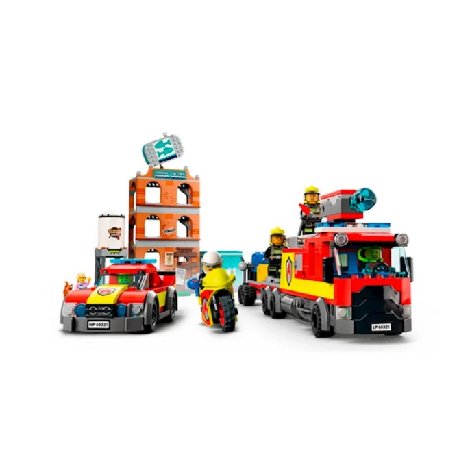 Конструктор LEGO City Пожарная бригада 60321, 7+ лет, 766 элементов