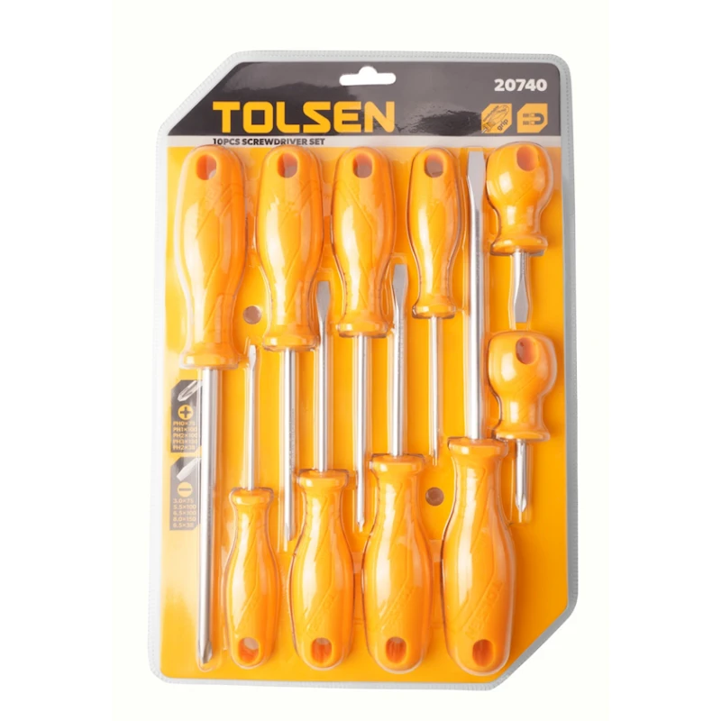 Набор отверток Tolsen 20740, 10 шт