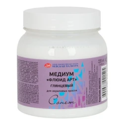 Акриловый глянцевый медиум Невская палитра «Сонет» Флюид-арт 220 мл