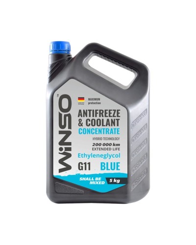 Antifriz Winso Antifreeze & Coolant Concentrate Blue G11, 5 l