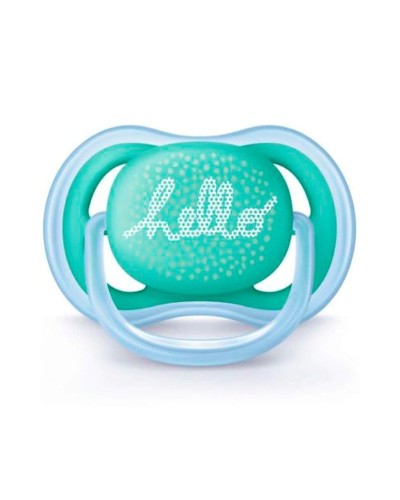 Əmziklər dəsti Philips AVENT Ultra Air SCF342/22, ortodontik, 6-18 ay, silikon, 2 əd, futlyar ilə, mavi