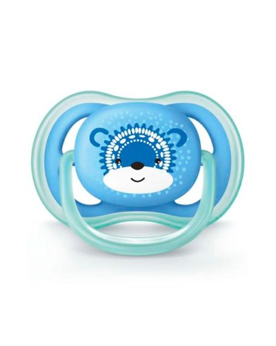 Əmziklər dəsti Philips AVENT Ultra Air SCF342/22, ortodontik, 6-18 ay, silikon, 2 əd, futlyar ilə, mavi