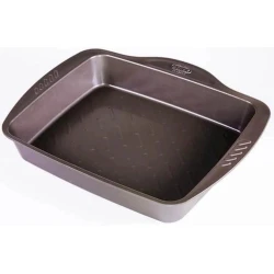 Soba tavası Pyrex Asimetria 6219941, 35x27 sm, düzbucaq, polad/yapışmayan, qara