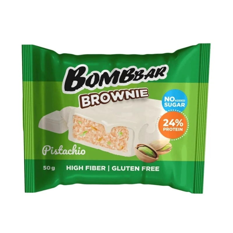Протеиновое печенье Bombbar Brownie Pistachio 50 г Протеиновое печенье Bombbar Brownie Pistachio 50 г