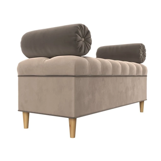 Пуфик 12, ткань, бежевый, 40x35x80 см Пуфик 12, ткань, бежевый, 40x35x80 см