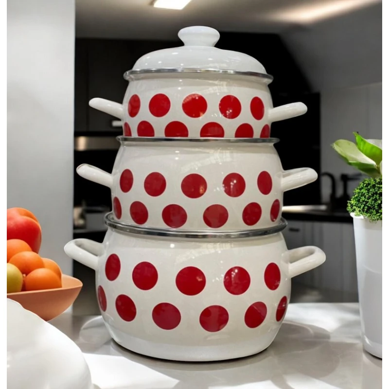 Набор кастрюль Gallery Home GH-000102, эмаль, 2/3.5/5 л, 3 шт Набор кастрюль Gallery Home GH-000102, эмаль, 2/3.5/5 л, 3 шт