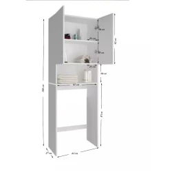 Шкаф для стиральной машины Letta ЛДСП, белый, 180x27x64 см Шкаф для стиральной машины Letta ЛДСП, белый, 180x27x64 см