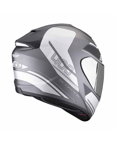 Motosiklet dəbilqəsi Scorpion EXO-1400 Evo Air Vittoria Argent mat-Blanc M
