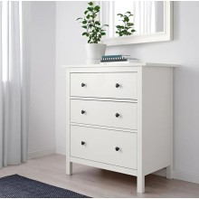 Komod ev_12116101, laminat, ağ, 75x45x85 sm