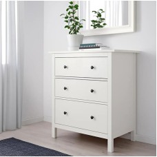 Komod ev_12116101, laminat, ağ, 75x45x85 sm
