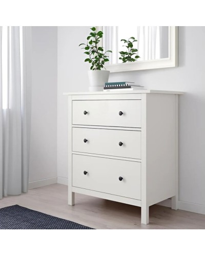 Komod ev_12116101, laminat, ağ, 75x45x85 sm