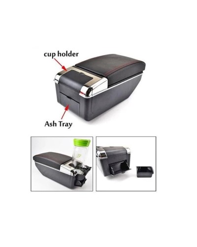 Avtomobil üçün USB ilə qol dayağı, 35x20x14 sm, çeşiddə