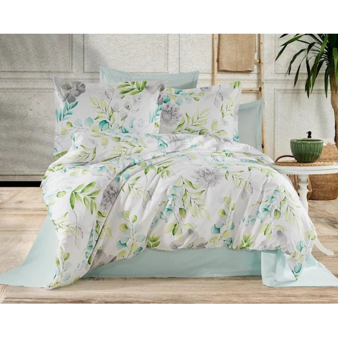 Yataq dəsti First Home SHA-00002591, avro, pambıq, mələfə 250х250 sm, yorğan üzü 200х220 sm, yastıq üzü 50х70 sm, 2 əd, rəngbərəng