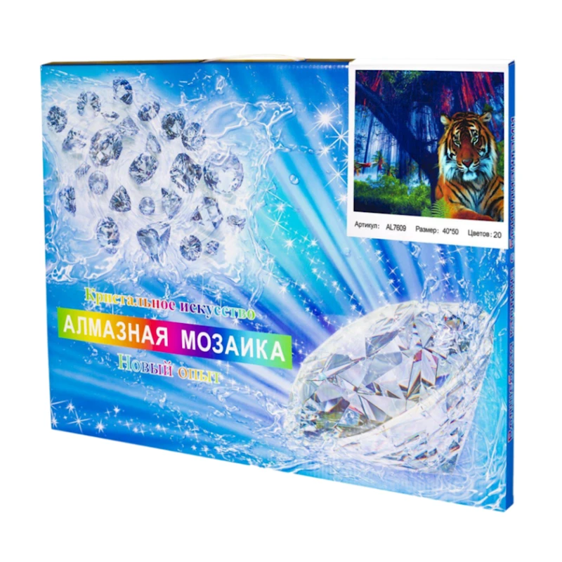 Алмазная мозаика Тигр Tp_2012126000008, 40x50 см Алмазная мозаика Тигр Tp_2012126000008, 40x50 см