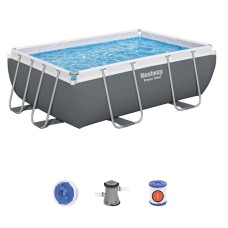 Hovuz Bestway 56629, karkas, düzbucaq, 282x196x84 sm, 3662 l, boz