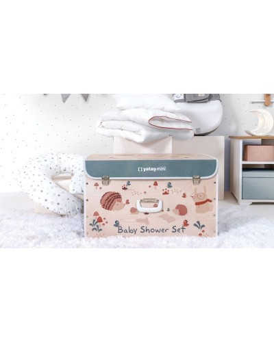 Dəst yenidoğulmuşlar üçün Yataş Baby Shower ( beşik-barama + yorğan + yastıq + əmizdirmə yastığı )
