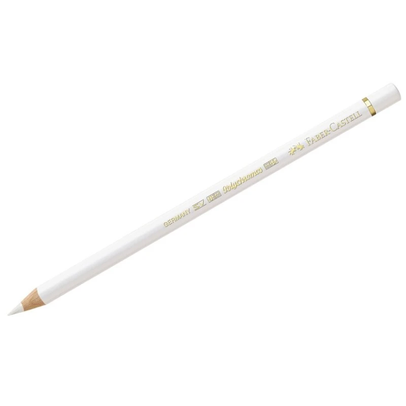 Цветной карандаш Faber-Castell Polychromos, цвет цвет 101, белый Цветной карандаш Faber-Castell Polychromos, цвет цвет 101, белый