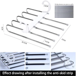 Набор вешалок для брюк MA-GH190, пластик/алюминий, белый, 1 шт Набор вешалок для брюк MA-GH190, пластик/алюминий, белый, 1 шт