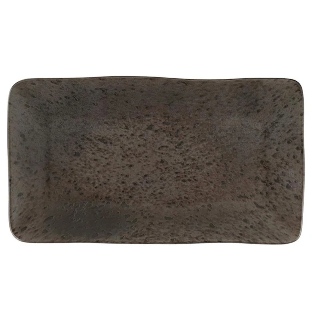 Блюдо Porland Stoneware Ironstone, прямоугольное, 22x38 см, коричневое Блюдо Porland Stoneware Ironstone, прямоугольное, 22x38 см, коричневое