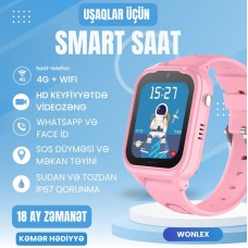 Uşaq üçün ağıllı saat Wonlex KT28 Pink