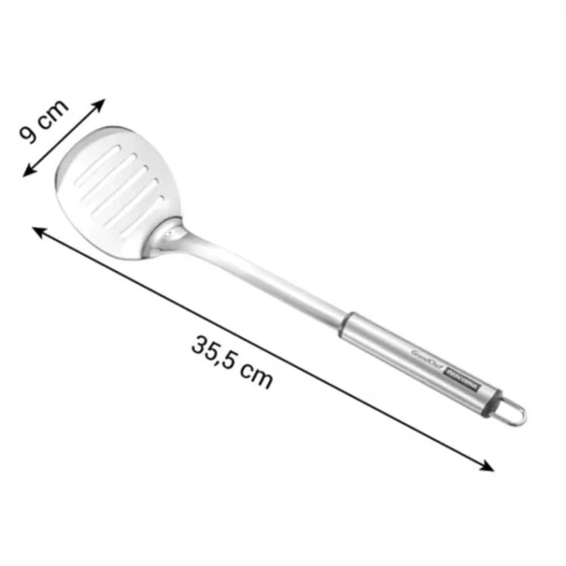 Лопатка Tescoma Grandchef, нержавеющая сталь/пластик, серебристая, 35.5x9 см Лопатка Tescoma Grandchef, нержавеющая сталь/пластик, серебристая, 35.5x9 см