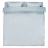Комплект постельного белья JYSK Sheila, пододеяльник 200x220 см, простыня 240x260 см, наволочки 50x70/75 см, евро, хлопок, голубой/белый