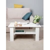 Журнальный стол Letta ЛДСП, белый, 43x55x90 см Журнальный стол Letta ЛДСП, белый, 43x55x90 см