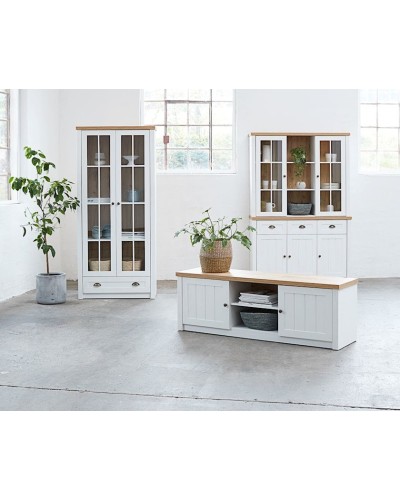 Bufet JYSK Markskel, 130x87x43 sm, ağ