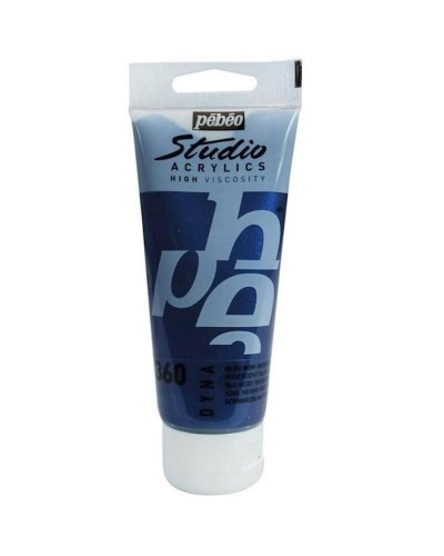 Akril boya Pebeo Studio Acrylics Dyna Iridescent Blue Black, iridentsent göy-qara, 100 ml