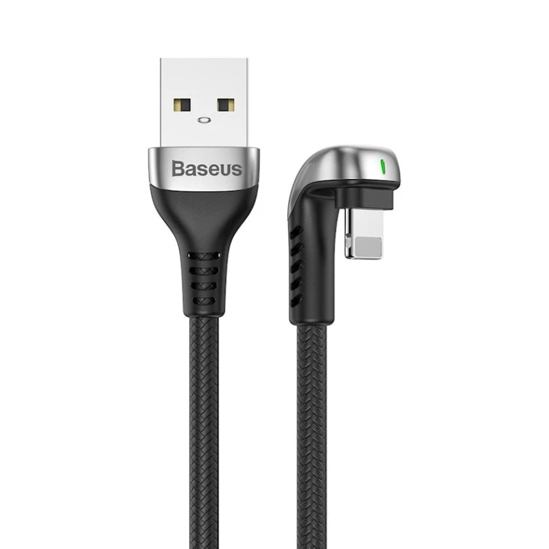 Кабель USB Baseus Green U-shaped lamp Mobile Game Cable USB, черный