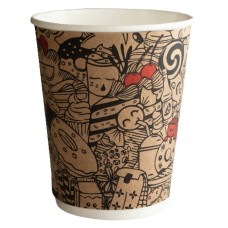 Birdəfəlik stəkan dəsti Loyal_2126414905, qapaq ilə, 237 ml, 1000 əd