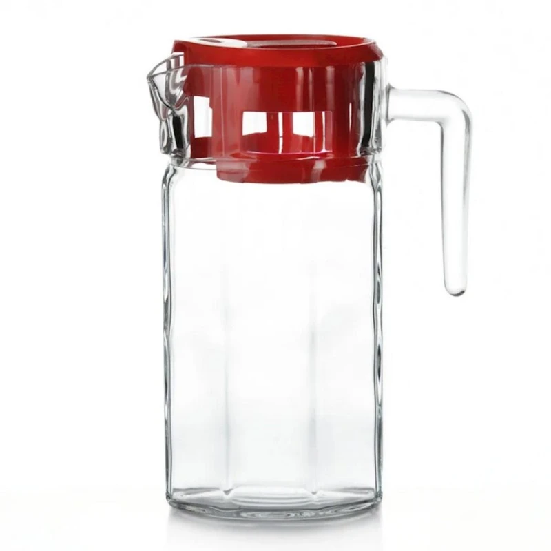 Кувшин Pasabahce Kosem 1.235 л, стекло, с крышкой, прозрачный Кувшин Pasabahce Kosem 1.235 л, стекло, с крышкой, прозрачный