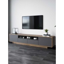 Tumba Ev Plus ev_12116030, LDSP, antrasit, qəhvəyi, 200x40x45 sm