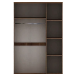 Шкаф Woodpecker Alfa, коричневый, 122x190x52 см