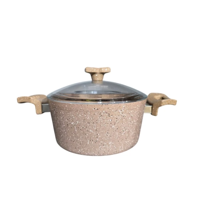 Кастрюля Çırağan 5586, гранит, розовая, 26 см Кастрюля Çırağan 5586, гранит, розовая, 26 см