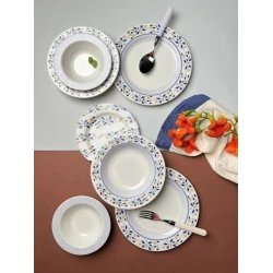 Набор столовой посуды Jamuor Zanzibar Bonsai, фарфор, разноцветный, 4 персоны, 16 предметов