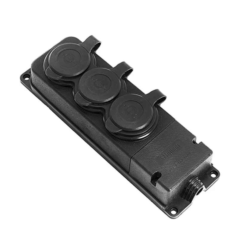 Колодка Bylion 3x25 A, 3-розеточная Колодка Bylion 3x25 A, 3-розеточная