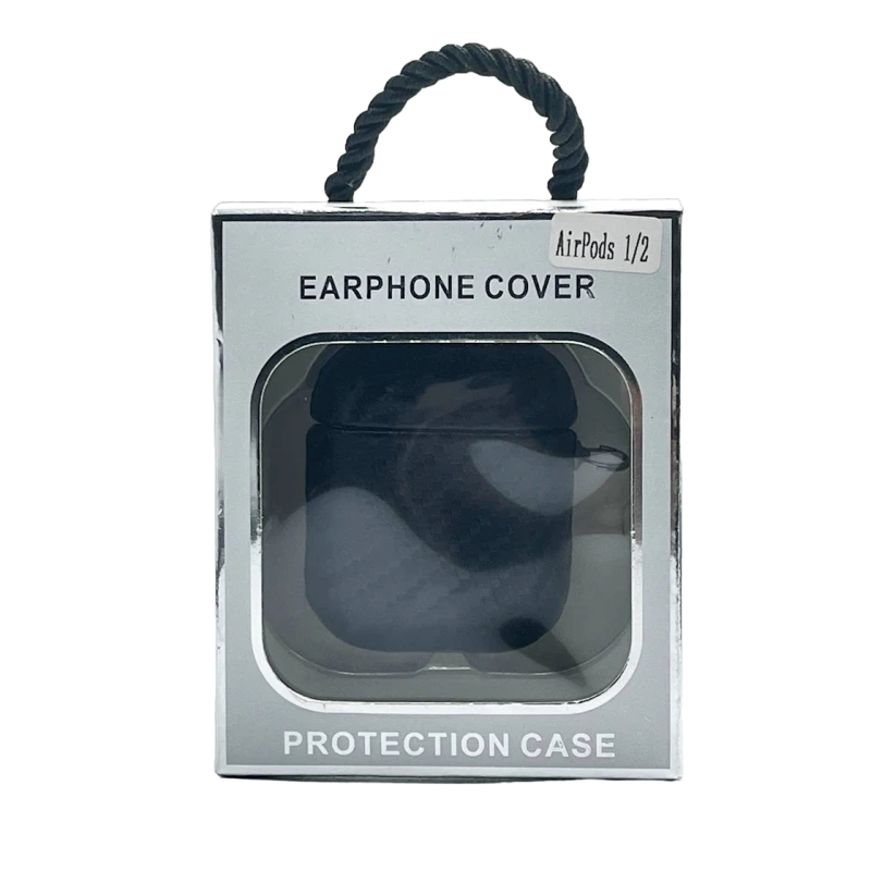 Чехол для наушников для Apple Airpods Case 1/2 Black