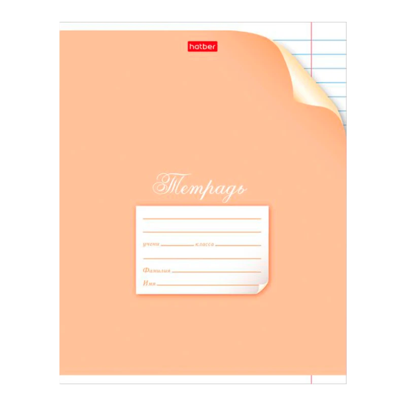 Тетрадь в линейку Hatber A5, 24 листов, оранжевый Тетрадь в линейку Hatber A5, 24 листов, оранжевый