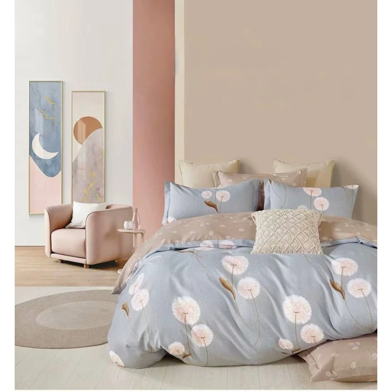 Yataq dəsti Zarina Home SHA-00003253, avro, rəngbərəng, ranfors, yorğan üzü 200x230 sm, mələfə 250x250 sm, yastıq üzü 50х70 sm/2 əd