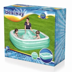 Надувной бассейн Bestway Blue Rectangular Family 54005, 201х150х51 см