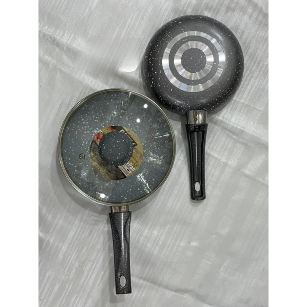 Сковородка Plateon081, серая, 18 см, 1 шт