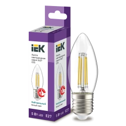 Светодиодная лампа IEK C35 E27 5W 4000K