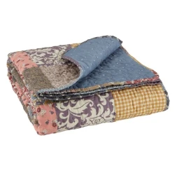 Покрывало JYSK Inkalilje, 140x200 см, полиэстер, разноцветный Покрывало JYSK Inkalilje, 140x200 см, полиэстер, разноцветный