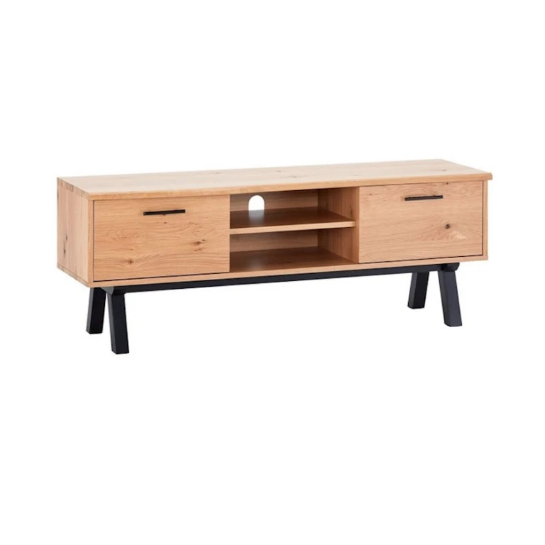 Тумба под ТВ JYSK Sandby, 150x43x55 см, массив дерева, коричневый Тумба под ТВ JYSK Sandby, 150x43x55 см, массив дерева, коричневый